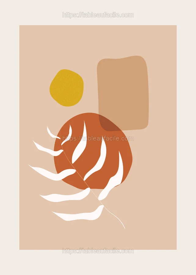 Boho Abstract Print (107) apercu
