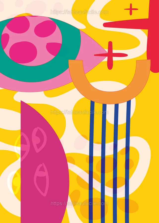 Boho Abstract Print (119) apercu