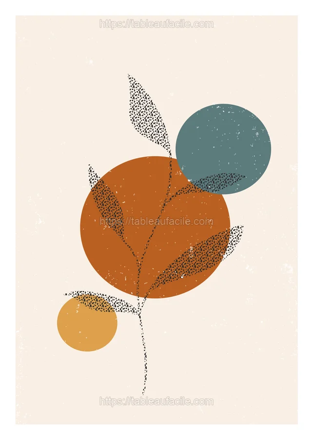Boho Abstract Print (124) apercu