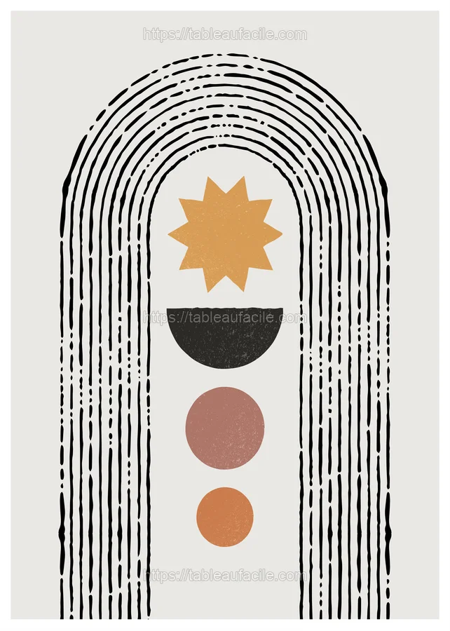 Boho Abstract Print (137) apercu