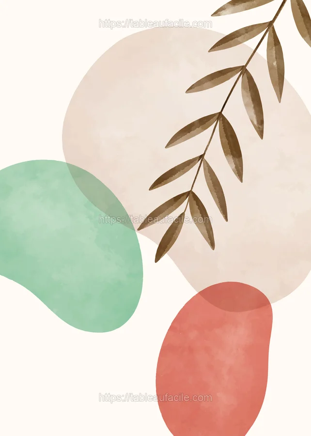 Boho Abstract Print (154) apercu