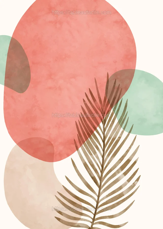 Boho Abstract Print (155) apercu