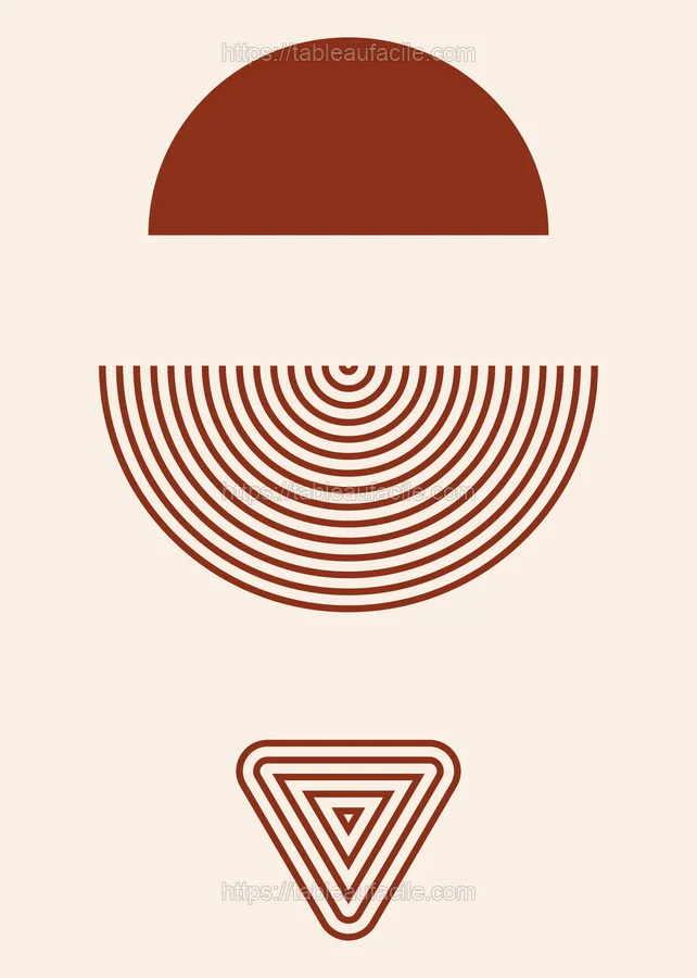 Boho Abstract Print (167) apercu