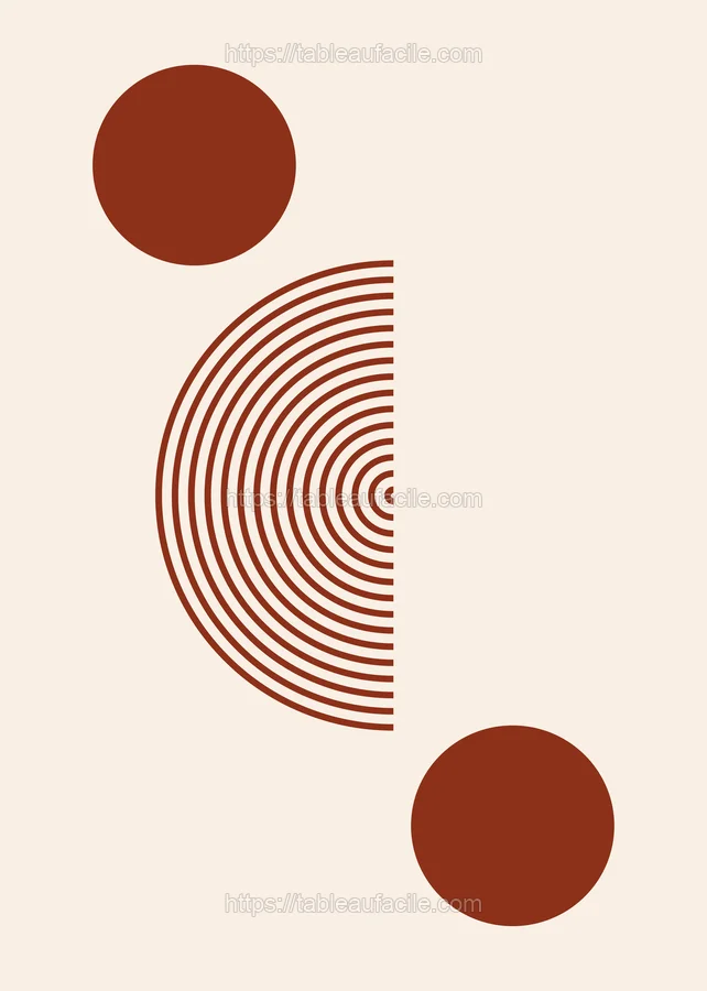 Boho Abstract Print (170) apercu