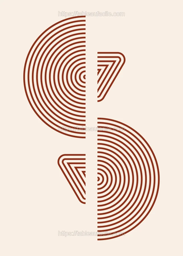 Boho Abstract Print (173) apercu