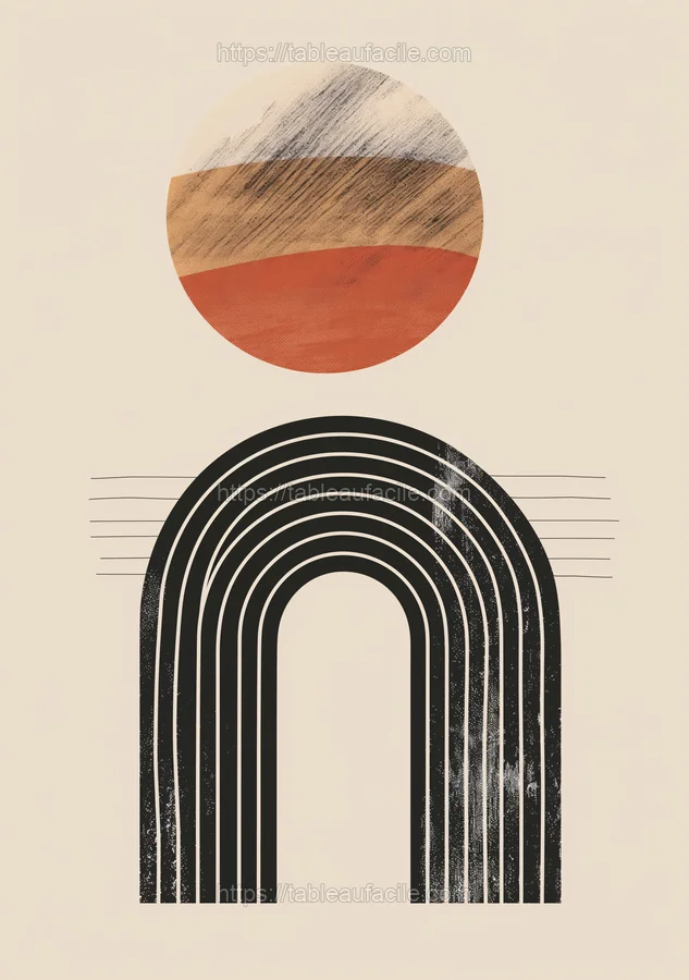 Boho Abstract Print (228) apercu