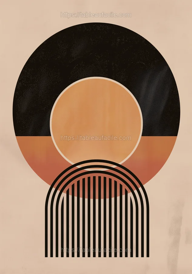 Boho Abstract Print (229) apercu