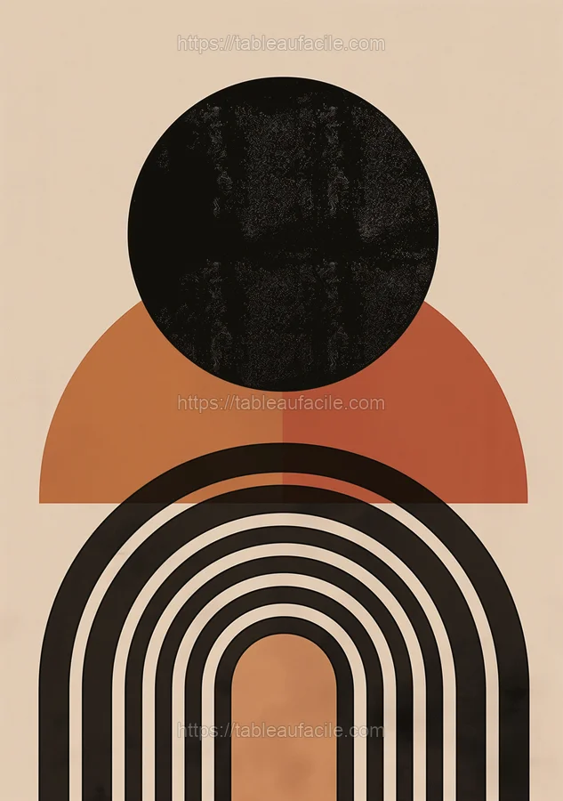 Boho Abstract Print (231) apercu