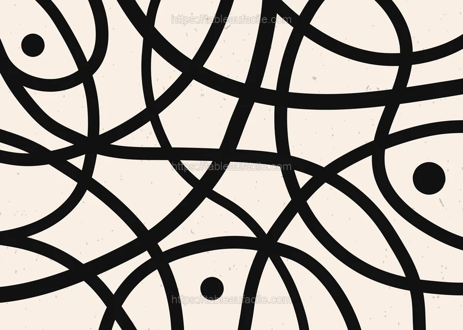 Boho Abstract Print (3) apercu