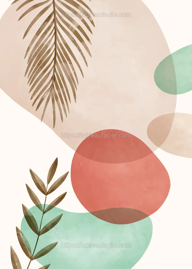 Boho Abstract Print (87) apercu