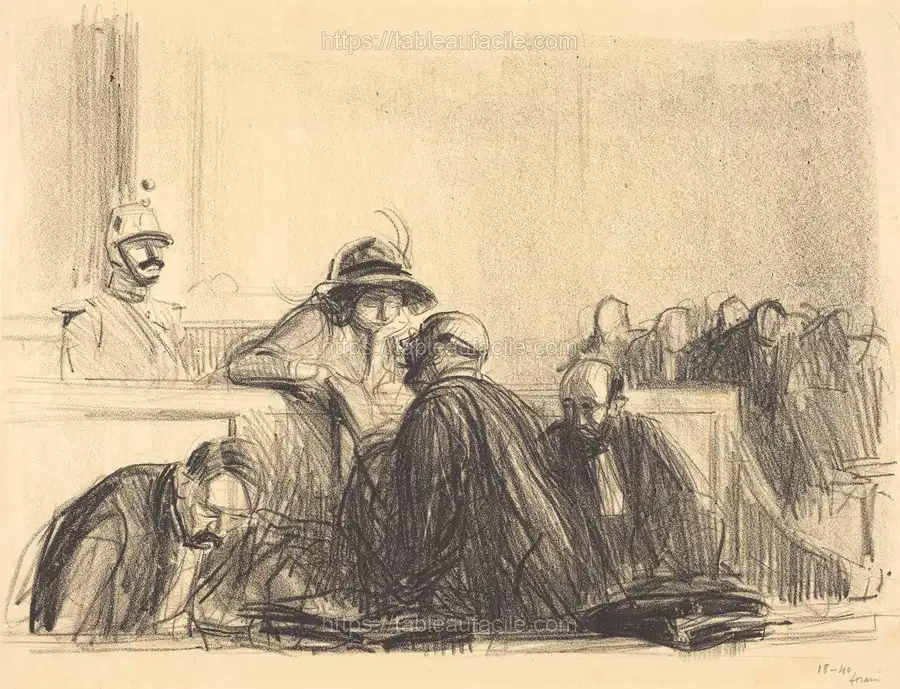 avocat_parlant_a_sa_cliente_(lawyer_talking_to_his_client)_1943.3.3888 apercu