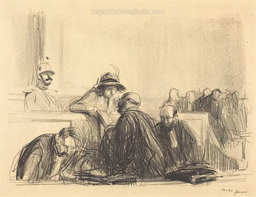 avocat_parlant_a_sa_cliente_(lawyer_talking_to_his_client)_1943.3.3894 apercu