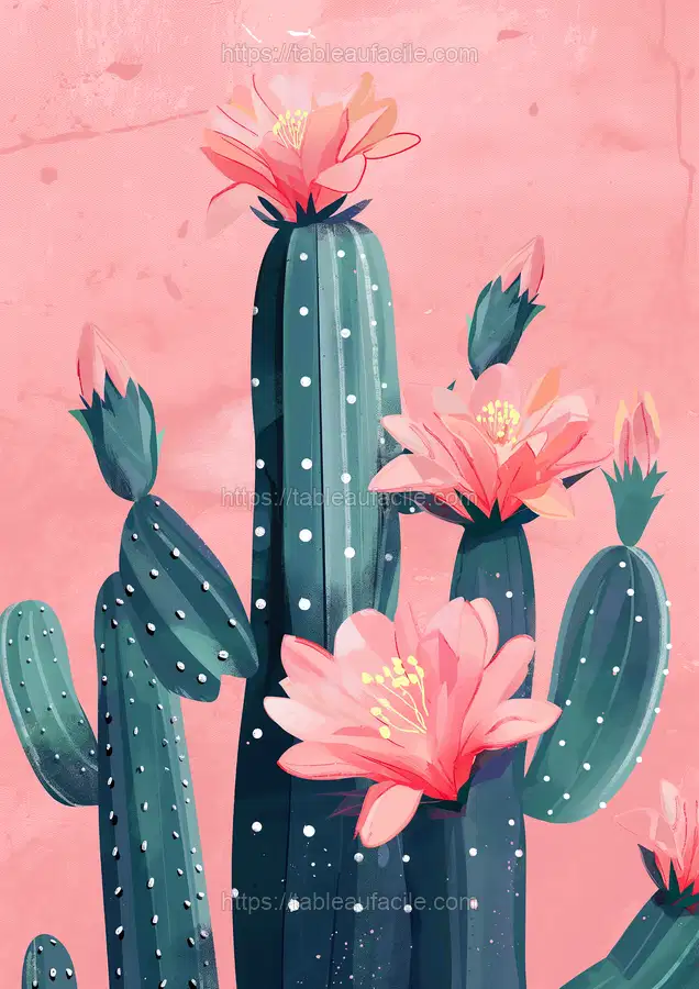 ginevra0934_Cactus_with_pink_flowers_against_a_pink_background__3ea974d8-1916-4f1d-aa9b-895a8ebda19b apercu