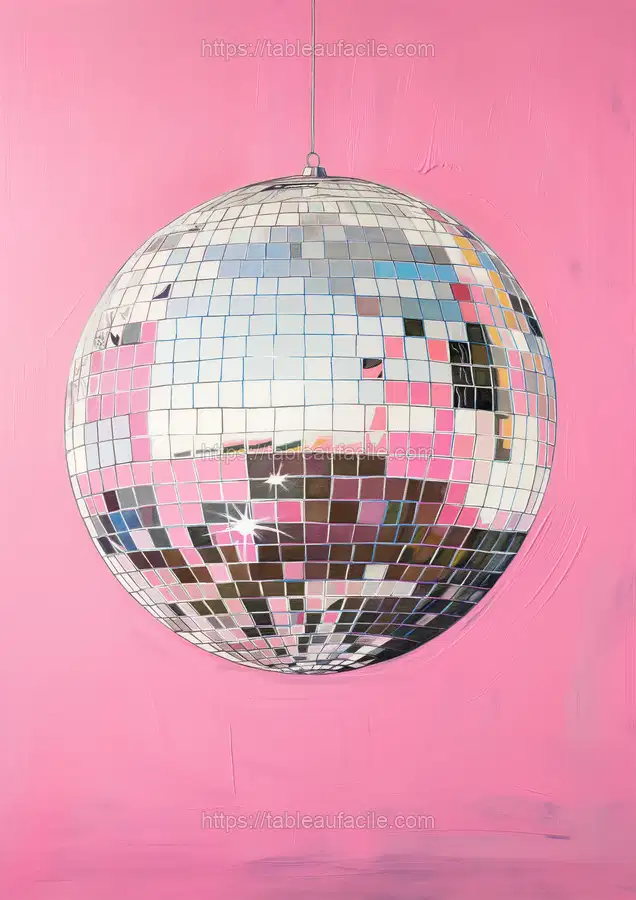 ginevra0934_a_disco_ball_pink_background_gouache_illustration_4f948e7a-ccb0-477f-b44b-f886760c6980 apercu