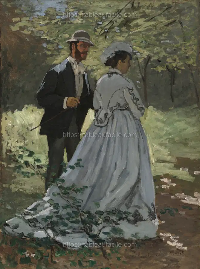 Bazille and Camille (Study for Déjeuner sur l’Herbe ) (1865) apercu