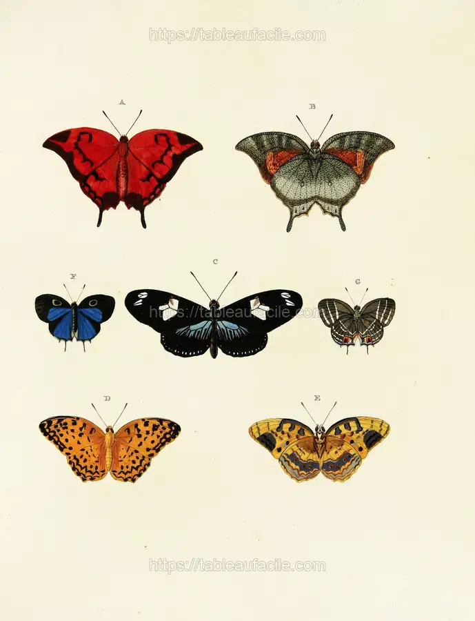 Foreign butterflies occurring in the three continents Asia, Africa and America Pl.143 (1779-1782) copia apercu