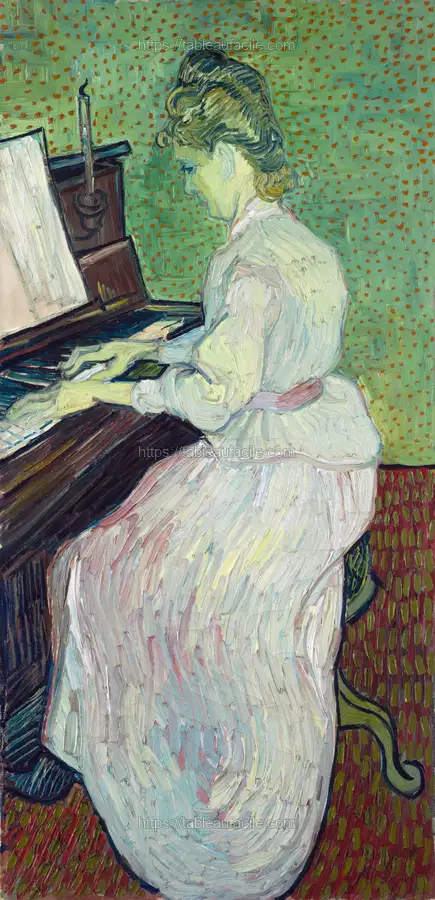 Marguerite Gachet at the Piano (1890) apercu