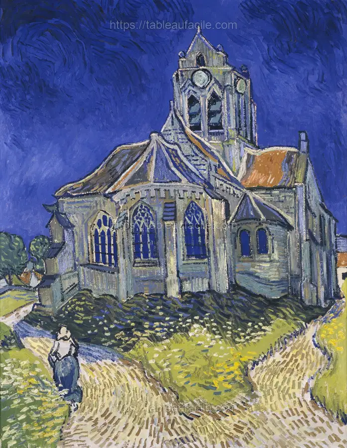 The Church in Auvers-sur-Oise, View from the Chevet (1890) apercu