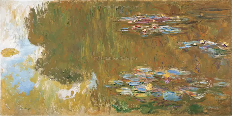 The Water Lily Pond, c. 1917-19 apercu