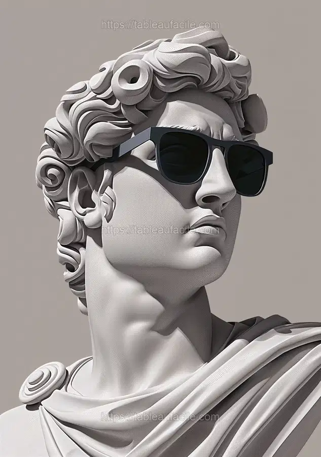 David wears sunglasses apercu