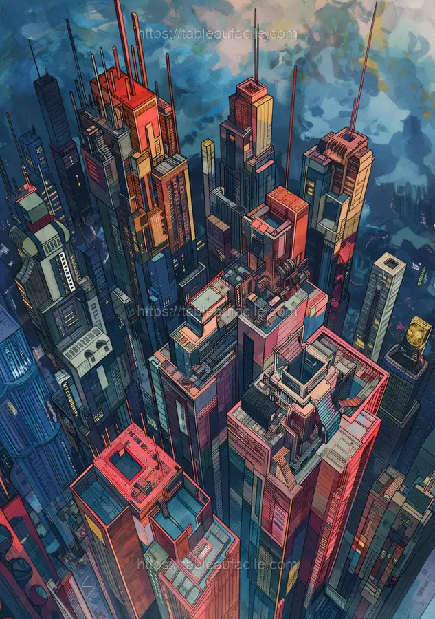 Futurism building Water color 4 apercu
