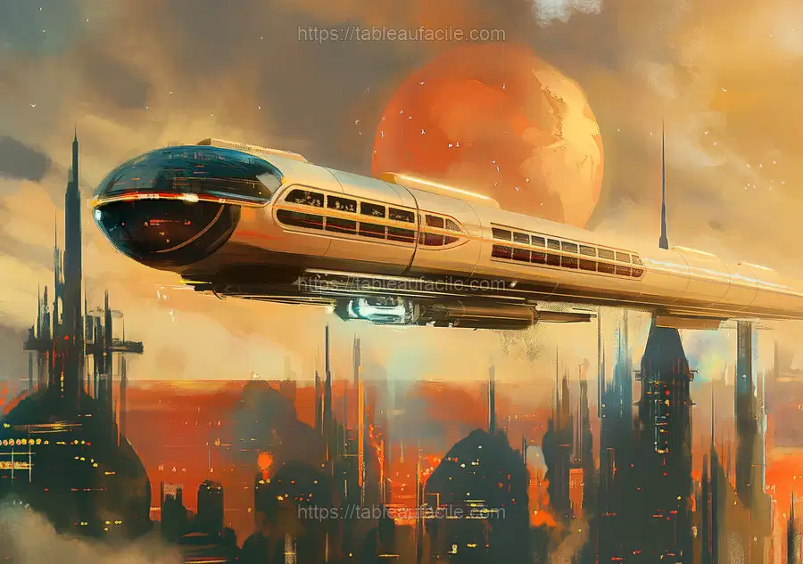 Futurism of travel Poster painting apercu
