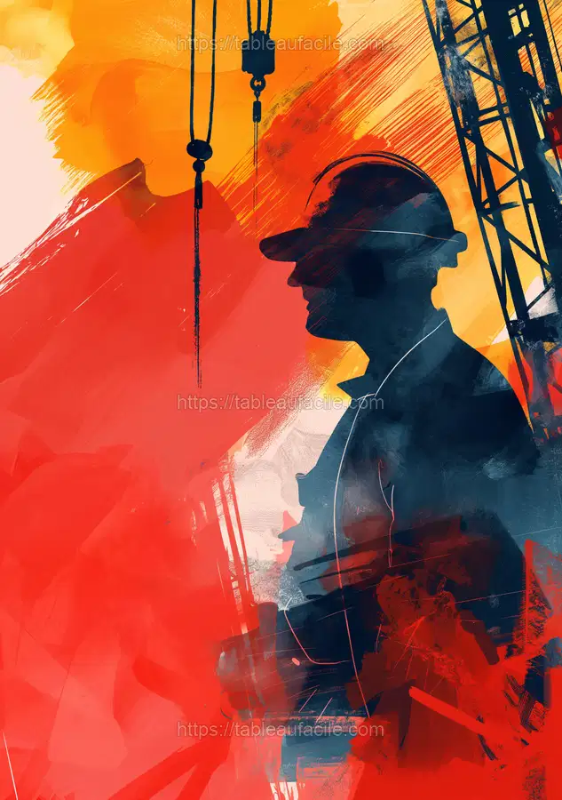 Futurism worker Water color apercu