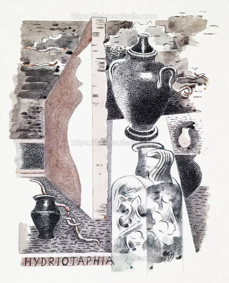 Design for Urne Buriall–Water Hath Proved the Smartest Grave, (1932) by Paul Nash apercu