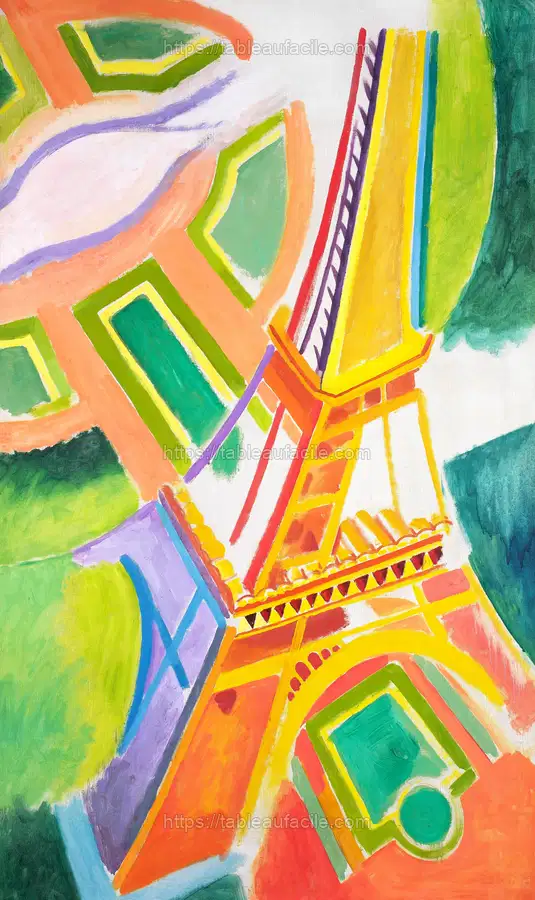 Robert Delaunay_s Eiffel Tower (1924) painting apercu