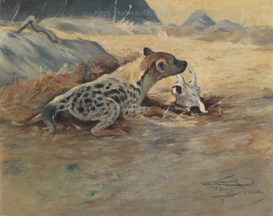 Hyäne auf der Lauer (1905) apercu