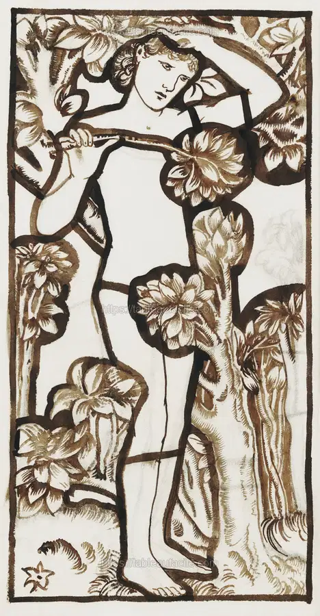 Adam (1862) by Sir Edward Burne–Jones apercu