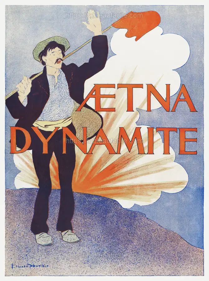 Aetna Dynamite (1895)  by Edward Penfield apercu