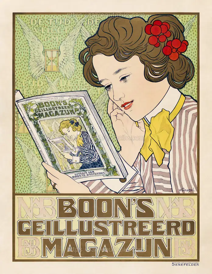 Affiche voor Boon_s Geïllustreerd Magazijn (1899–1909) by Johann Georg van Caspel apercu