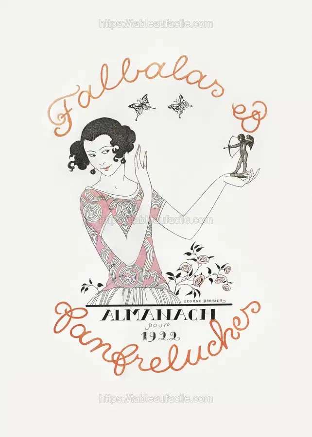Almanach des Modes présentes, passées & futures pour, Falbalas et Fanfreluches (1922) by George Barbier apercu