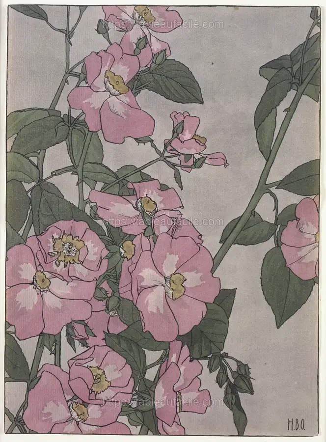Untitled (Prairie Rose) (ca.1915) by Hannah Borger Overbeck apercu