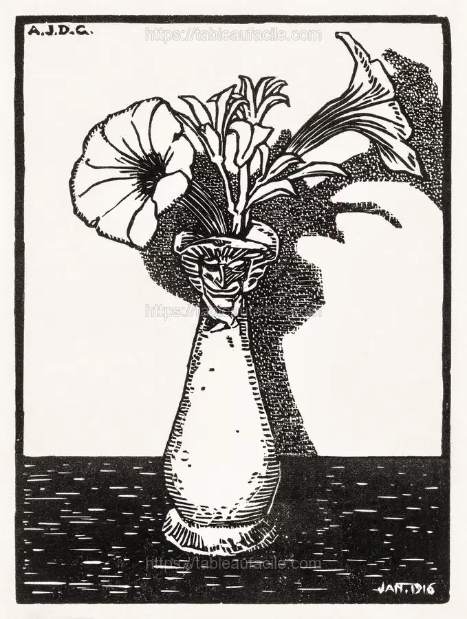 Vase with Flowers (1916) by Julie de Graag apercu
