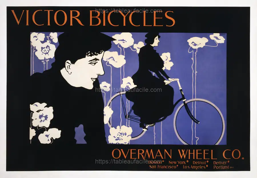 Victor Bicycles Overman Wheel Co. (1896) by Will Bradley apercu
