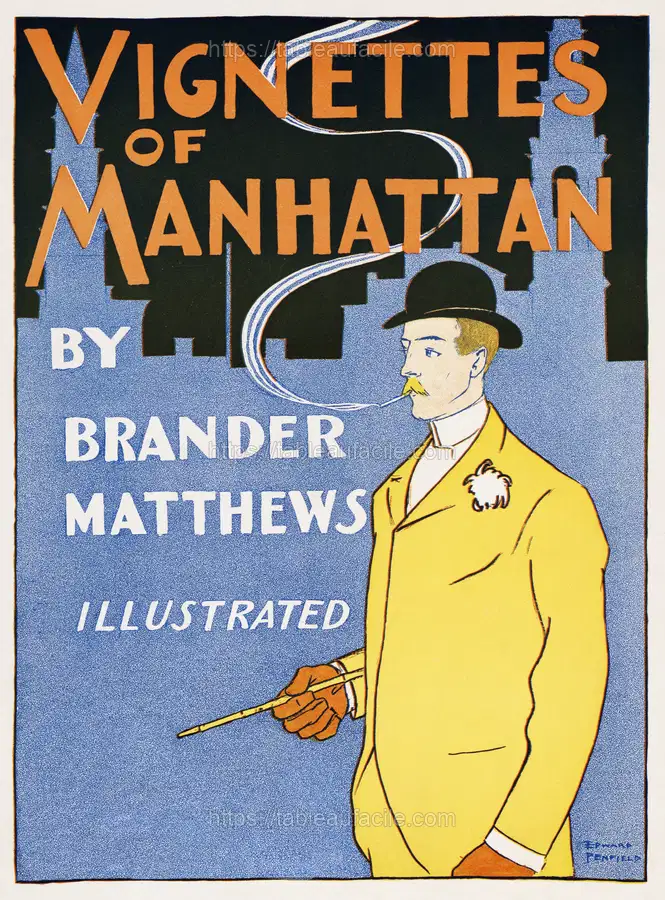 Vignettes of Manhattan (1895)  by Edward Penfield apercu