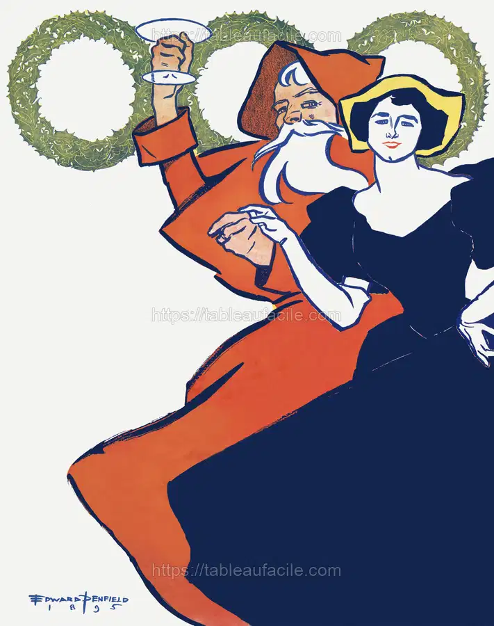 Vintage Christmas (1895) by Edward Penfield apercu