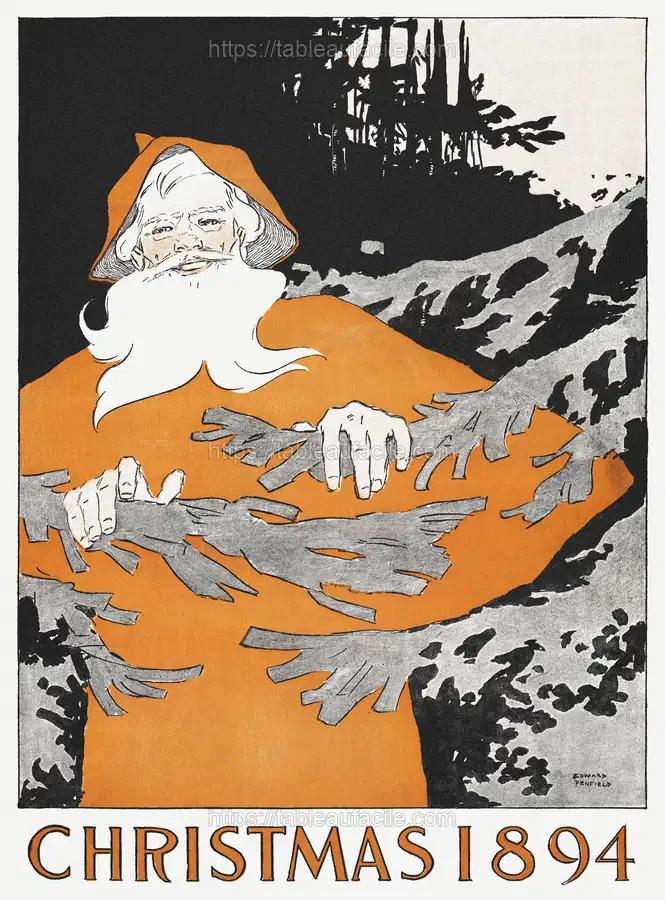 Vintage Christmas 1894 (1894)  by Edward Penfield apercu