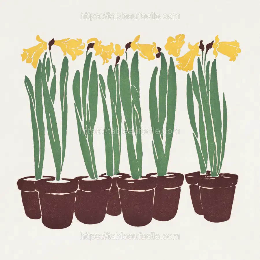 Vintage Flower Illustration (1899)  by Edward Penfield apercu