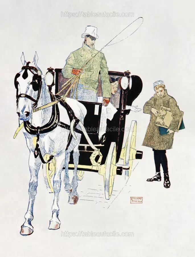 Vintage carriage (1893)  by Edward Penfield apercu