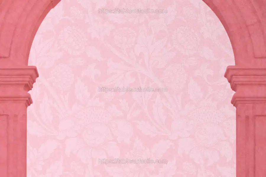 Arch pillar border William Morris_ flower pattern apercu