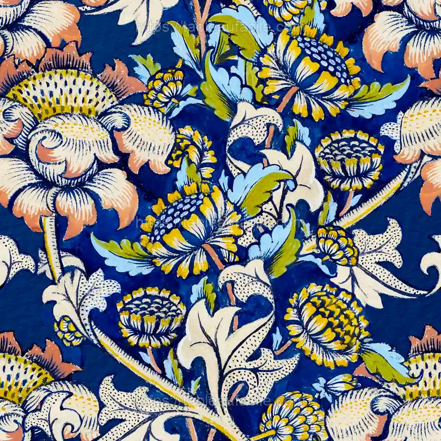 Floral patterned William Morris’s famous Art Nouveau apercu