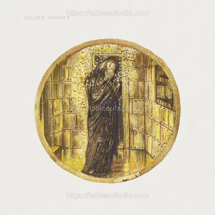 Golden Shower from The Flower Book (1905) by Sir Edward Burne–Jones apercu