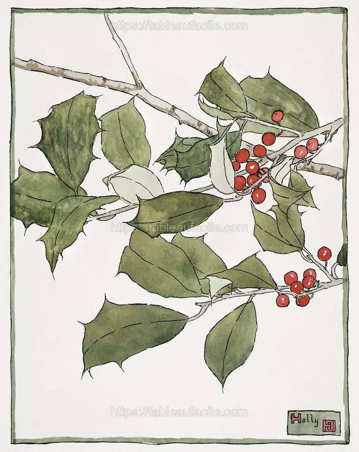 Holly (1915) by Hannah Borger Overbeck apercu