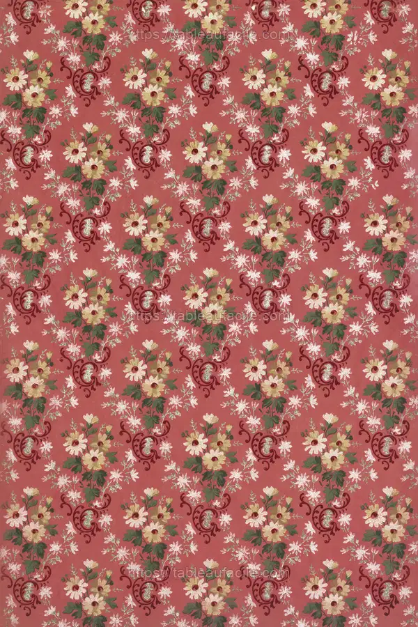 Vintage floral wallpaper (ca. 1907–1908) apercu