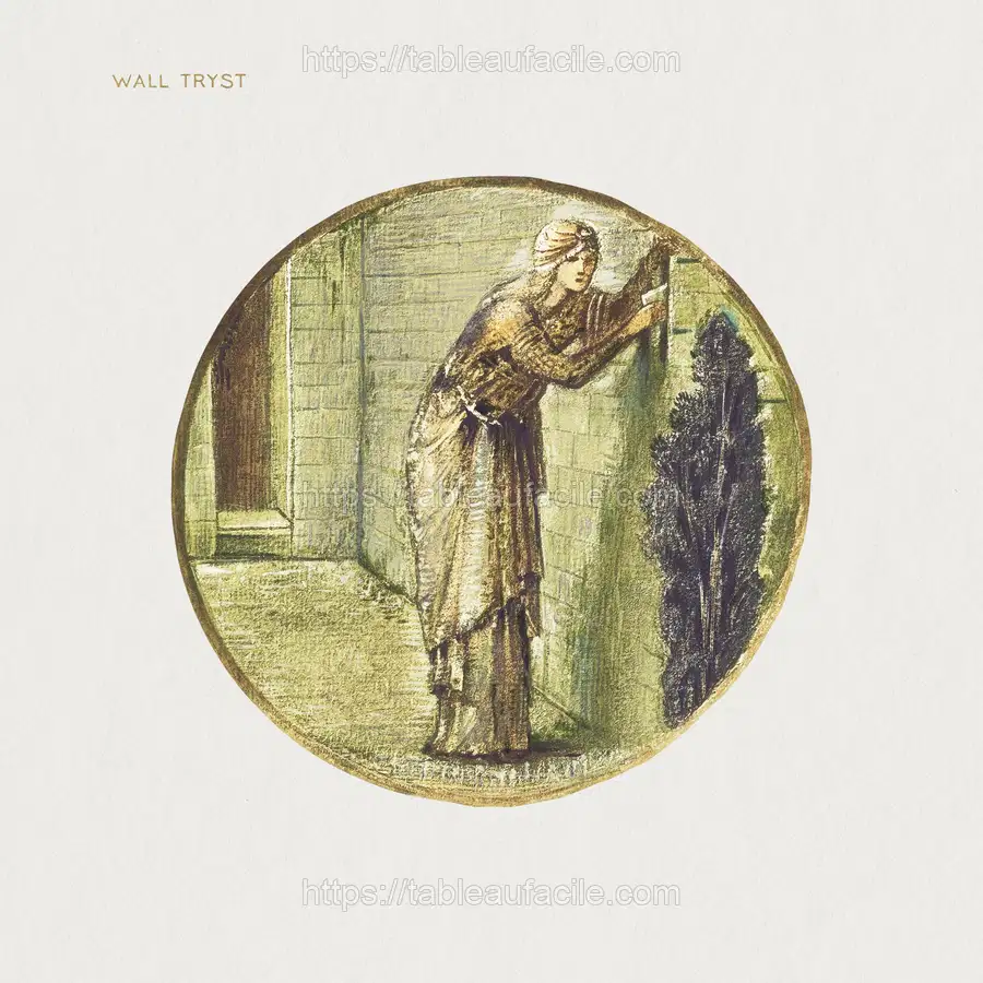 Wall Tryst from The Flower Book (1905) by Sir Edward Burne–Jones apercu