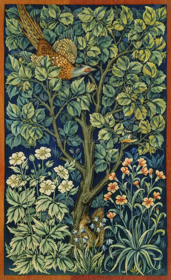 William Morris and John Henry Dearle_s Cock Pheasant (1916) apercu