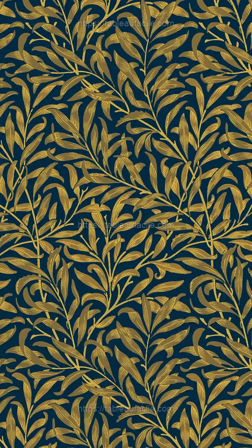 William Morris willow pattern apercu
